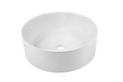 Umywalki - Invena Kos umywalka 42 cm nablatowa okrągła biała CE-38-001 - miniaturka - grafika 1