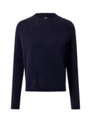 Swetry damskie - BOSS Sweter damski z dodatkiem alpaki Kobiety Wełna niebieski jednolity, M - miniaturka - grafika 1