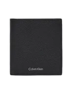 Portfele - Calvin Klein Mały Portfel Męski Foil Emboss Slim Billfold LV04D1064G Czarny - miniaturka - grafika 1