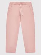Spodnie i spodenki dla dziewczynek - United Colors Of Benetton Spodnie dresowe 3J68CF01E Różowy Regular Fit - miniaturka - grafika 1