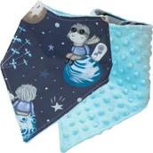 Śliniaki i fartuszki - Kerstin ŚLINIAK APASZKA MINKY BAWEŁNA NA RZEPY MIĘKKI 2w1 - miniaturka - grafika 1