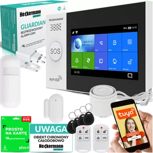 Alarm GSM Heckermann Guardian V Tuya BOX + Tabliczka + SIM - Alarmy - miniaturka - grafika 1