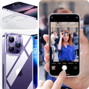 Etui ochronne obudowa Alogy Hybrid Case do Apple iPhone 14 Pro Przezroczyste + Szkło - Etui i futerały do telefonów - miniaturka - grafika 10