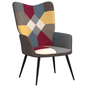 Fotele - vidaXL Fotel, patchwork, obity tkaniną - miniaturka - grafika 1