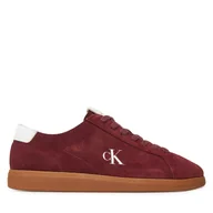 Sneakersy męskie - Sneakersy Calvin Klein Jeans Low Profile Cupsole Su YM0YM01321 Bordowy - miniaturka - grafika 1