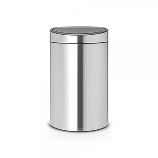 Brabantia Kosz Touch Bin New, srebrny, 40 l - Kosze na śmieci - miniaturka - grafika 1