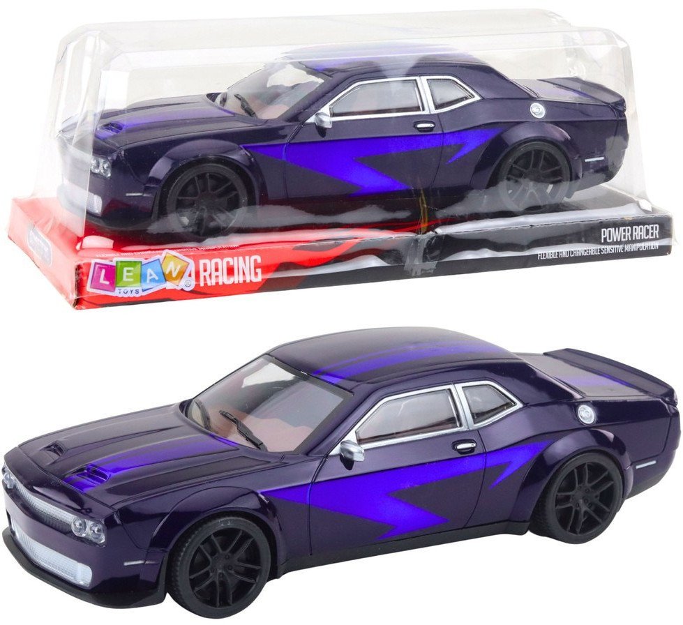 Samochód Sportowy Wyścigowy Napęd Frykcyjny Ciemnofioletowy