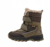 Śniegowce damskie - BISGAARD ZIMOWE ŚNIEGOWCE DZIECIĘCE Z FUTERKIEM I RZEPAMI SKÓRA 33 JŻB - miniaturka - grafika 1