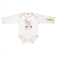 Body dla niemowląt - Body - zajączek z ogonkiem i marchewka - miniaturka - grafika 1