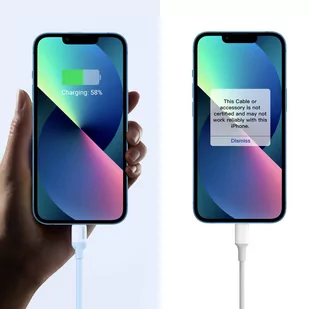 Ugreen kabel do szybkiego ładowania USB Typ C - Lightning (certyfikat MFI) chip C94 Power Delivery 1m niebieski (US387 20313) - Kable USB - miniaturka - grafika 4