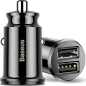 Ładowarki samochodowe - Baseus Ładowarka Samochodowa Szybka 2X Usb 3.1A - miniaturka - grafika 1