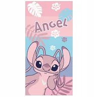 Okrycia kąpielowe dla dzieci - Ręcznik kąpielowy plażowy szybkoschnący Stitch Angel Andzia Stich 70x140 - miniaturka - grafika 1
