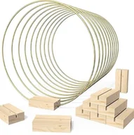 Pierścionki - 10 sztuk srebrnych metalowych pierścieni 20 cm - miniaturka - grafika 1