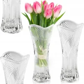 Wazony i flakony - Wazon Szklany 17,5 Cm Elegancki Minimalistyczny Dekoracyjny Na Kwiaty - miniaturka - grafika 1