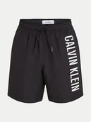 Spodenki damskie - Calvin Klein Swimwear Szorty kąpielowe KV0KV00053 Czarny Regular Fit - miniaturka - grafika 1