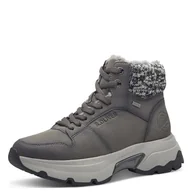 Śniegowce damskie - s.Oliver Damskie buty WL Lace Boot 5-26235-43 śniegowce, szare, rozmiar 39 EU, szary, 39 EU - miniaturka - grafika 1