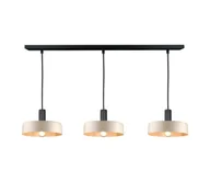 Lampy sufitowe - Żyrandol na lince LATTE 3xE27/60W/230V beżowy/czarny - miniaturka - grafika 1