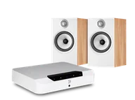 Zestawy stereo - Bluesound POWERNODE EDGE (biały) + 607 S2 (dąb) - miniaturka - grafika 1