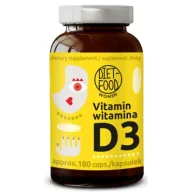 Witaminy i minerały - Diet-Food Witamina D3 (100 µg) Suplement diety 180 kaps. - miniaturka - grafika 1