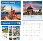 Kalendarze - Kalendarz 2026 ścienny 30x30 Zwiedzaj Polskę HELMA - miniaturka - grafika 1