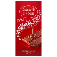 Czekolada - Lindt Lindor Czekolada mleczna z nadzieniem 100 g - miniaturka - grafika 1