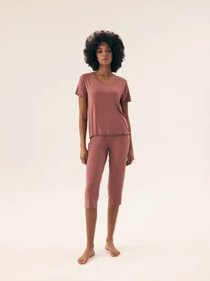 Piżama damska Noves Henderson zgaszony róż M - Piżamy damskie - miniaturka - grafika 1