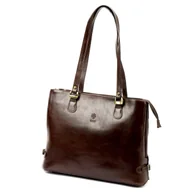 Torebki damskie - Skórzana Elegancka Shopperbag Na Ramię Florence - miniaturka - grafika 1