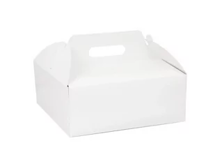 Karton białe Pudełko na tort ciasto 26x26 25szt - Naczynia i sztućce jednorazowe - miniaturka - grafika 1
