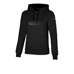 Mizuno Damska bluza z kapturem Mizuno, czarna, XS - Bluzy damskie - miniaturka - grafika 1
