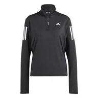 Bluzy damskie - adidas Bluza damska z zamkiem błyskawicznym, Czarny, XL - miniaturka - grafika 1