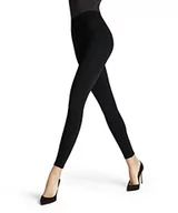 Legginsy - FALKE Kobiety Legginsy Seamless Shaping W LE Delikatne kryjące jednokolorowe 1 Para, Czarny (Black 3009), M - miniaturka - grafika 1