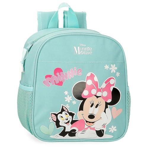 Joumma Disney Minnie & Figaro Plecak Przedszkole Niebieski 21x25x10 cms 5,25l Poliester, Niebieski, Talla única, plecak przedszkolny