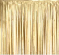 Dekoracje i nakrycia stołu na imprezę - Godan Kurtyna matowa 100 x 200 cm jasnozłota - miniaturka - grafika 1