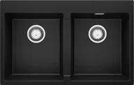 Zlewozmywaki - Zlew BRANDE ZONE DUAL 780-80 BLACK METALLIC (czarny metalik) - miniaturka - grafika 1