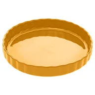 Naczynia żaroodporne - Naczynie do zapiekania ceramika 28 cm żółte 151445B - miniaturka - grafika 1