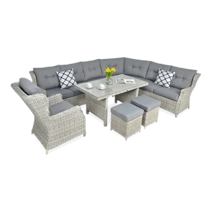 Zestaw Mebli Ogrodowych Wypoczynkowych Technorattan TRIVENTO Narożnik Taras - Meble ogrodowe Zestaw Mebli Ogrodowych Wypoczynkowych Technorattan TRIVENTO Narożnik Taras - Meble ogrodowe - miniaturka - grafika 1