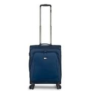Walizki - Stratic Trapezowa walizka miękka na kółkach, bagaż podręczny, miękki bagaż podręczny, 4 rolki, zamek szyfrowy TSA, niebieski, S, Zestaw walizek 3-częściowy - miniaturka - grafika 1