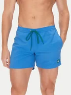 Kąpielówki męskie - Quiksilver Szorty kąpielowe Everyday Solid Volley EQYJV04120 Niebieski Regular Fit - miniaturka - grafika 1