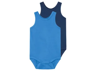 Lupilu Body niemowlęce z bawełny 2 sztuki Niebieski 50/56 - Body dla niemowląt Lupilu Body niemowlęce z bawełny 2 sztuki Niebieski 50/56 - Body dla niemowląt - miniaturka - grafika 1