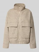 Płaszcze męskie - Kurtka ze stójką i kieszeniami z patką - miniaturka - grafika 1