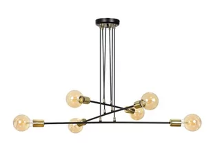 Emibig Vesio lampa wisząca 6-punktowa czarna 785/6 785/6 - Lampy sufitowe - miniaturka - grafika 1