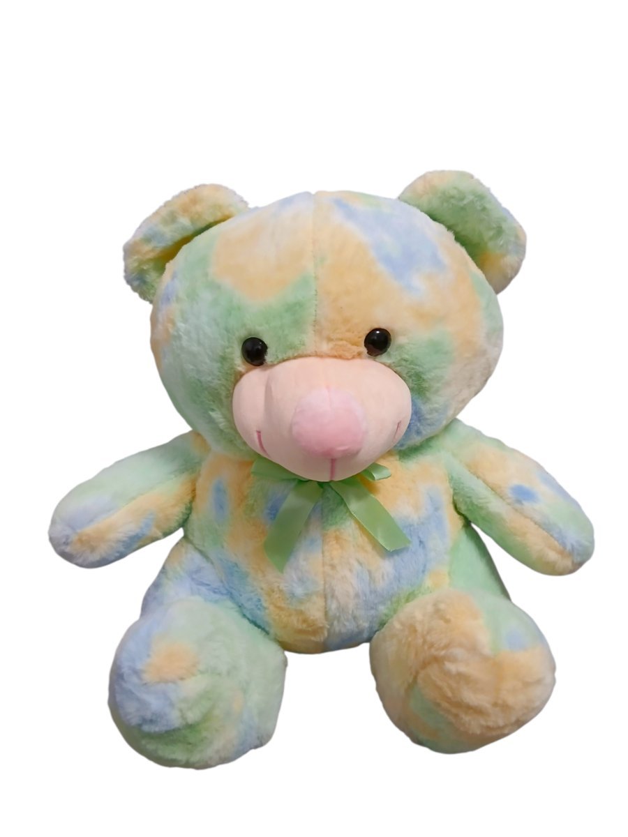 MIŚ WIELOKOLOROWY PLUSZAK TĘCZOWY 45 CM