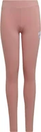 Spodnie i spodenki dla dziewczynek - Legginsy dziewczęce Adidas Tight sportowe różowe 164 - miniaturka - grafika 1