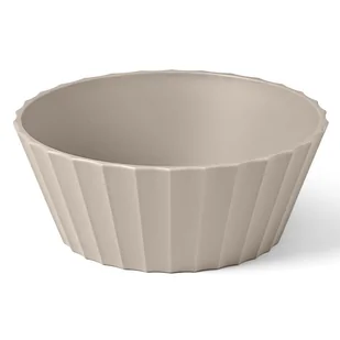BLIM PLUS HERA misa śr. 15 cm szaro-beżowa mokka - Miski i półmiski - miniaturka - grafika 1