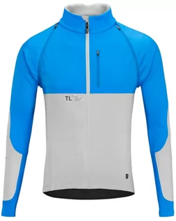 Kurtki rowerowe - Cube Cube Teamline Multifunction Jacket Men, szary/niebieski L 2022 Kurtki softshell 114940072 - grafika 1