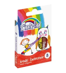 Fiorello  Kredki świecowe 8 kolorów FIORELLO - Artykuły biurowe - miniaturka - grafika 5