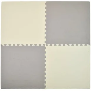 Humbi, Puzzle piankowe/Mata piankowa, Kremowy/Szary, 1x62x62 cm, 4 szt. - Maty piankowe - miniaturka - grafika 1