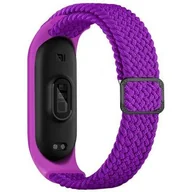 Akcesoria do smartwatchy - Pasek BELINE Nylon do Xiaomi Mi Band 8 Fioletowy - miniaturka - grafika 1