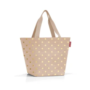 Torba SHOPPER M, metallic dots coffee, Reisenthel - Torebki damskie - miniaturka - grafika 1