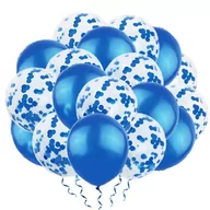 Wesele i ślub - Balony zestaw 20 szt. - chabrowe konfetti na urodziny, wesele - 63626 - miniaturka - grafika 1